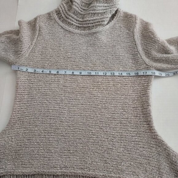 Christopher Fischer Wool Blend Cowl Neck Long Sleeve Fringe Sweater Size Small - Picture 7 of 9